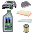Kit tagliando 4 filtri + 7L olio Mobil1 0W30 ESP per GLC X253 1991cc benzina,GLC 200/250/300