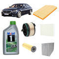 Kit tagliando 5 filtri + 8L olio 0W30 Mobil1 per Classe S W222 2925cc gasolio,350CDI 400CDI