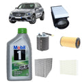 Kit tagliando 5 filtri + 6L olio 0W30 Mobil1 ESP per GLC X253 2143CC gasolio 220D 250D
