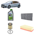Kit tagliando + 6L Olio Mobil 5W30 ESP per Classe A W176 Benzina dal 2012 al 2018