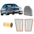 Kit tagliando 4 filtri per Classe S W221 2987CC gasolio 320cdi 350cdi
