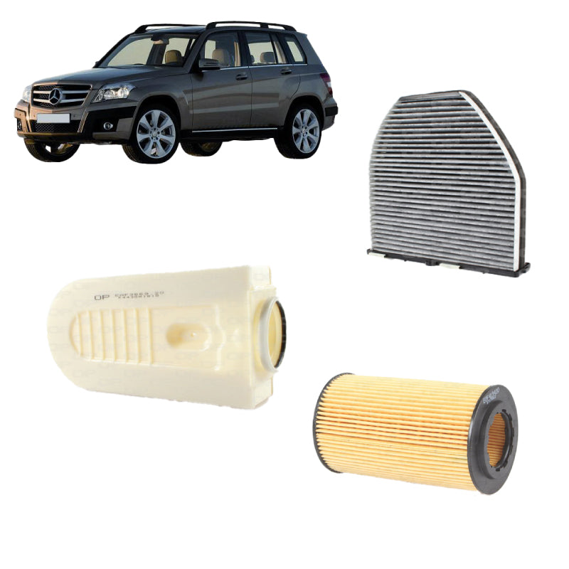 Kit tagliando 3 filtri per GLK X204 2143CC gasolio (2008-2015)