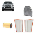 Kit tagliando 4 filtri per Classe ML W164 2987CC gasolio 300cdi 320cdi