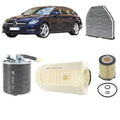 Kit tagliando 4 filtri per CLS C218 gasolio 2143CC 250CDI 220CDI