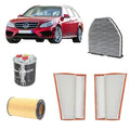 Kit tagliando 5 filtri per Classe E W212 2987CC gasolio 300cdi 320cdi