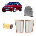 Kit tagliando 4 filtri per Classe C W204 2987CC gasolio 300cdi 320cdi