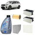 Kit tagliando 5 filtri + 9L olio Q8 5W30 per GLS X166 2987CC 350CDI 190kW-258CV