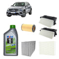 Kit tagliando 6 filtri + 9L olio Mobil1 5W30 ESP per GLC X253 2987CC 350CDI OM642.855