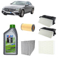 Kit tagliando 5 filtri + 9L olio Mobil1 5W30 ESP per Classe E W213 2987CC 350CDI 190kW-258CV