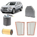 Kit tagliando 5 filtri per Classe GL X164 2987CC 320cdi,350cdi