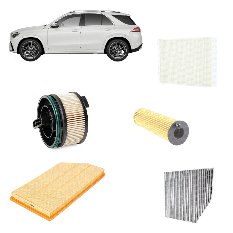 Kit tagliando 5 filtri per GLE V167 2925CC gasolio 350D 400D