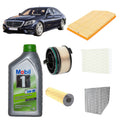 Kit tagliando 5 filtri + 8L olio 5W30 Mobil1 ESP per Classe S W222 2925cc gasolio,350CDI 400CDI