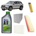 Kit tagliando 4 filtri + 9L olio Mobil 5W30 ESP per GLE V167 2999cc benzina,benzina+ibrido,EQ-Boost