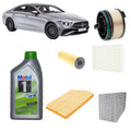 Kit tagliando 5 filtri + 7L olio 5W30 Mobil1 ESP per CLS C257 1950CC gasolio/Plug-in Hybrid
