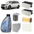 Kit tagliando 6 filtri + 9L olio Q8 5W30 per GLS X166 2987CC 350CDI OM642.855