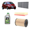 Kit tagliando + 5L olio Mobil1 per Classe A W169 A150/A160/A170/A180/A200 benzina (2004-2012)