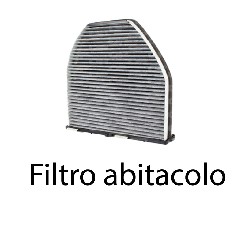 Kit 4 filtri tagliando per Classe C W204 C204 2143CC gasolio 180CDI 200CDI 220CDI 250CDI (2007-2014)