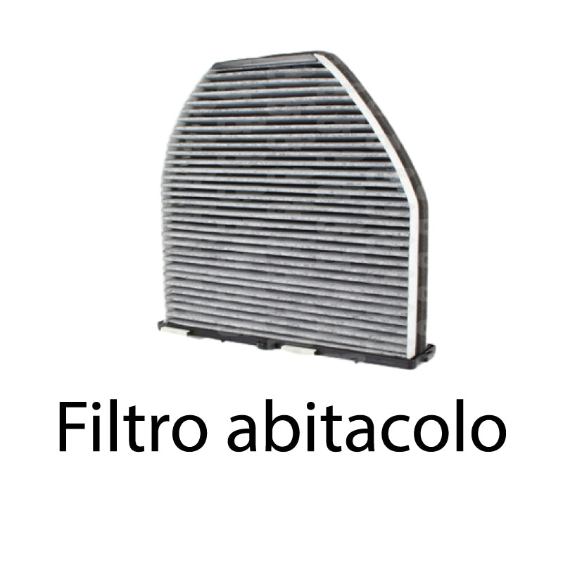 Kit tagliando 3 filtri + 6 litri olio Mobil1 5W-30 per GLK X204 1991cc benzina,2008-2015