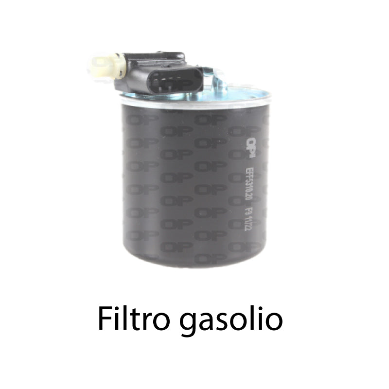 Kit tagliando + 5 L olio Mobil 5W30 ESP per Classe A W176 2143cc gasolio dal 2012 al 2018