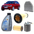 Kit tagliando 4 filtri + 8L olio Q8 5W30 per Classe C W204 2987CC gasolio 642.830
