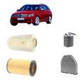 Kit tagliando 4 filtri per Classe C W204 C204 2143CC gasolio 180CDI 200CDI 220CDI 250CDI (2007-2014)