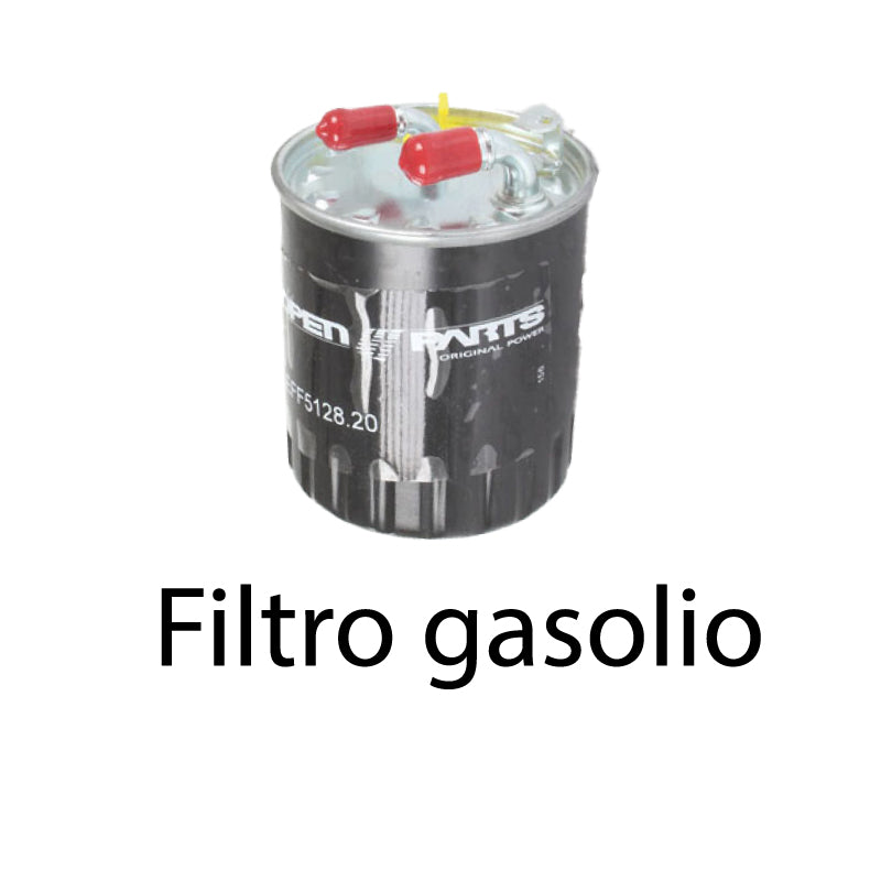 Kit 4 filtri tagliando per Classe C W204 C204 2143CC gasolio 180CDI 200CDI 220CDI 250CDI (2007-2014)