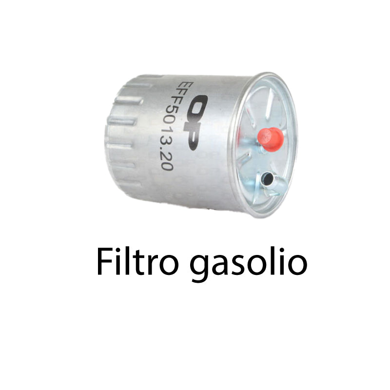 Kit tagliando 4 filtri + 6 L olio Q8 5W30 per Classe B W245 gasolio B180 CDI B200 CDI (2005-2011)