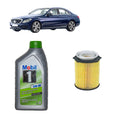 Kit tagliando filtro olio+ 7L olio Mobil1 5W-30 per Classe C W205 C205 benzina C180 C200 C250 (2014-2021)