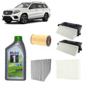 Kit tagliando 5 filtri + 9L olio Mobil1 5W30 ESP per GLS X166 2987CC 350CDI 190kW-258CV