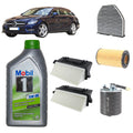 Kit tagliando 5 filtri + 9L olio Mobil1 5W30 ESP per CLS C218 2987CC 350CDI OM642.855