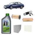 Kit tagliando 5 filtri + 7L olio 5W30 Mobil1 ESP per Classe C W205 S205 C205 1598CC gasolio 180D 200D 180 200 Bluetec