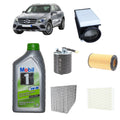 Kit tagliando 5 filtri + 6L olio 5W30 Mobil1 ESP per GLC X253 2143CC gasolio 220D 250D