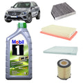 Kit tagliando 4 filtri + 7L olio Mobil 0W20 ESP per GLC X253 1991cc benzina + ibrida,EQ-Boost