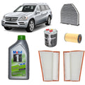 Kit tagliando 5 filtri + 8L Mobil1 5W30 ESP per Classe GL X164 2987CC gasolio 320CDI 350CDI