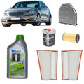 Kit tagliando 5 filtri + 8L Mobil1 5W30 ESP per Classe S W221 2987CC gasolio 320CDI 350CDI