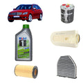 Kit tagliando 4 filtri + 7L olio 5W30 Mobil1 per Classe C W204 C204 2143CC gasolio 180CDI 200CDI 220CDI 250CDI (2007-2014)