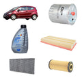 Kit tagliando 4 filtri + 6 L olio Q8 5W30 per Classe B W245 gasolio B180 CDI B200 CDI (2005-2011)