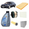 Kit tagliando 5 filtri +8L olio Q8 5W30 per Classe S W222 2925CC gasolio 350D 400D