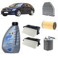 Kit tagliando 5 filtri + 9L olio Q8 5W30 per CLS C218 2987CC 350CDI OM642.855