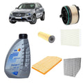 Kit tagliando 5 filtri + 7L olio Q8 5W30 per GLC X253 1950CC gasolio/Plug-in Hybrid