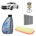 Kit tagliando + 7L olio Q8 5W30 per SLC R172 1991cc benzina SLC200 SLC250 SLC300