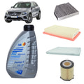 Kit tagliando 4 filtri + 7L olio Q8 5W30 per GLC X253 1991cc benzina,GLC200/GLC250/GLC300