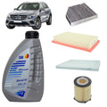 Kit tagliando 4 filtri + 7L olio Q8 0W20 per GLC X253 1991cc ibrido+benzina,EQ-Boost