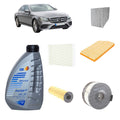 Kit tagliando 5 filtri +7L olio Q8 5W30 per Classe E W212 1597CC gasolio 200D